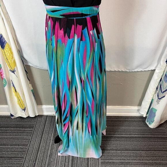 Kitty Y2K strapless colorful maxi dress.  Size medium - Picture 4 of 10